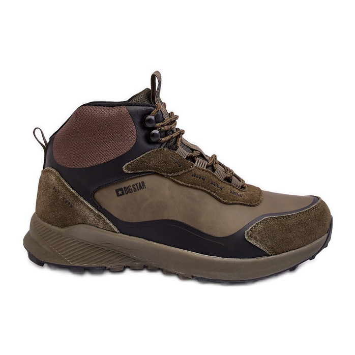 Scarpe da trekking isolate da uomo verdi Big Star MM174333 verde