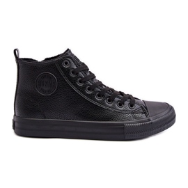 Sneakers da uomo isolate con cerniera nere Big Star MM174012 nero