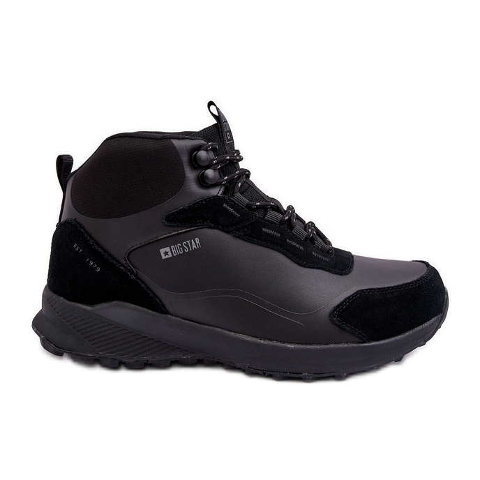 Scarpe da trekking isolate da uomo nere Big Star MM174334 nero