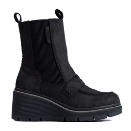 Goodin Stivaletti Shelovet in camoscio nero