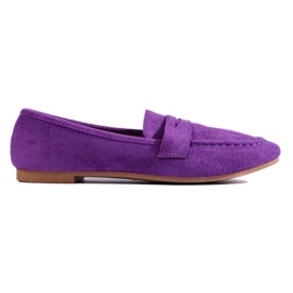 Comodi signori in pelle scamosciata da donna, Shelovet viola