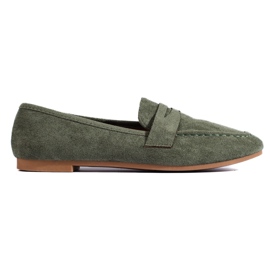 Comodi signori in camoscio da donna, Shelovet verde