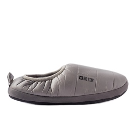 Big Star Pantofole da uomo isolanti grigie KK174362 grigio