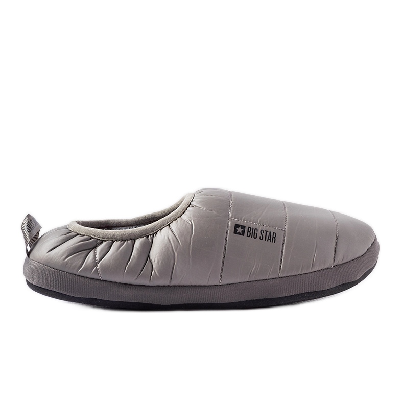 Big Star Pantofole da uomo isolanti grigie KK174362 grigio