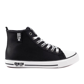 Sneakers alte da uomo nere Big star KK174346 nero