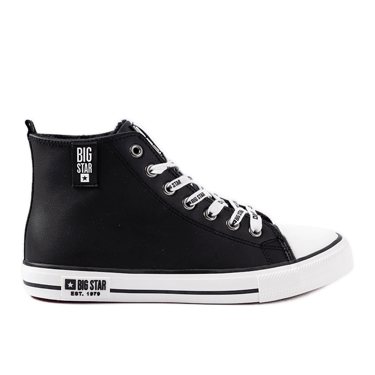 Sneakers alte da uomo nere Big star KK174346 nero