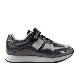 Sneakers nere glitterate Big Star KK374103 nero