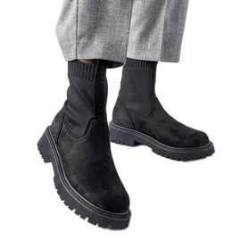 Stivaletti a calza neri Big Star MM274540 nero