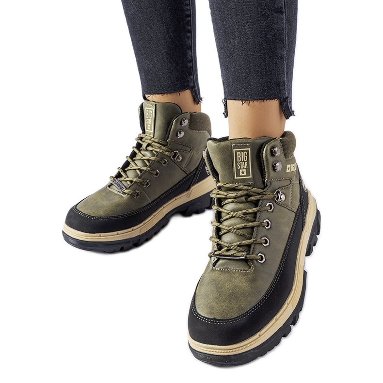 Scarpe giovanili verdi Big Star KK274220 verde