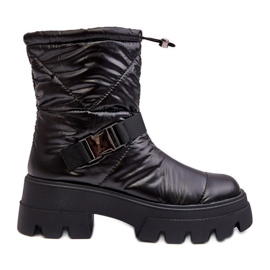 PH2 Stivaletti da donna con suola massiccia e tacco piatto, Black Werikse nero