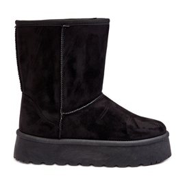 PS1 Stivali da neve con isolamento in pelliccia da donna Black Abrams nero