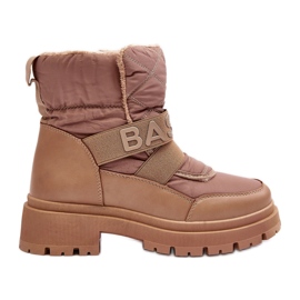 PS1 Stivali da neve isolati con cerniera da donna Beige Zeva