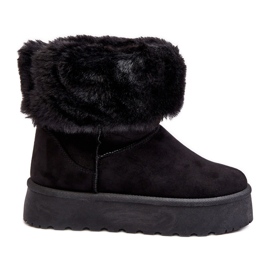 PS1 Stivali da neve da donna con pelliccia Rainsa neri nero