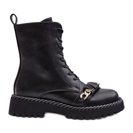 Stivali Worker Da Donna Con Decorazione Neri S.Barski MR870-68 nero