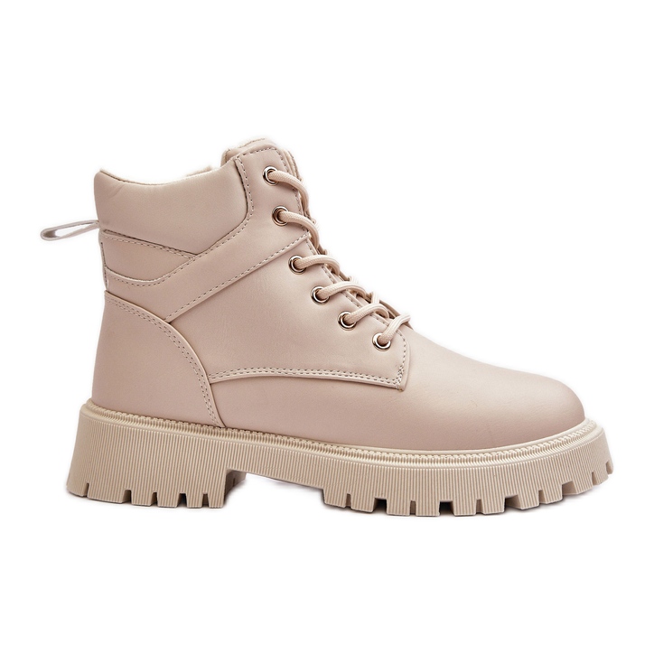 PE1 Stivali isolanti con cerniera da donna Beige Gremiva