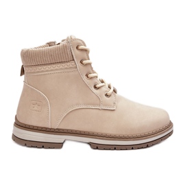 News Stivali isolanti in pelle da donna Beige Bimena