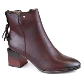 Stivaletti isolanti Jezzi W JEZ414B, bordeaux rosso