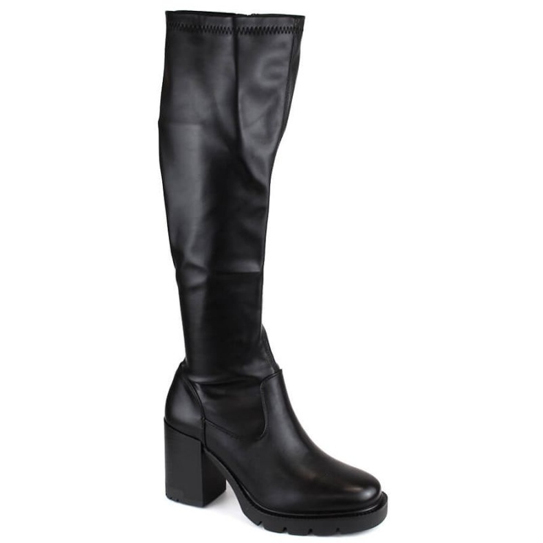 Stivaletti elastici e plateau Potocki W WOL189 neri nero