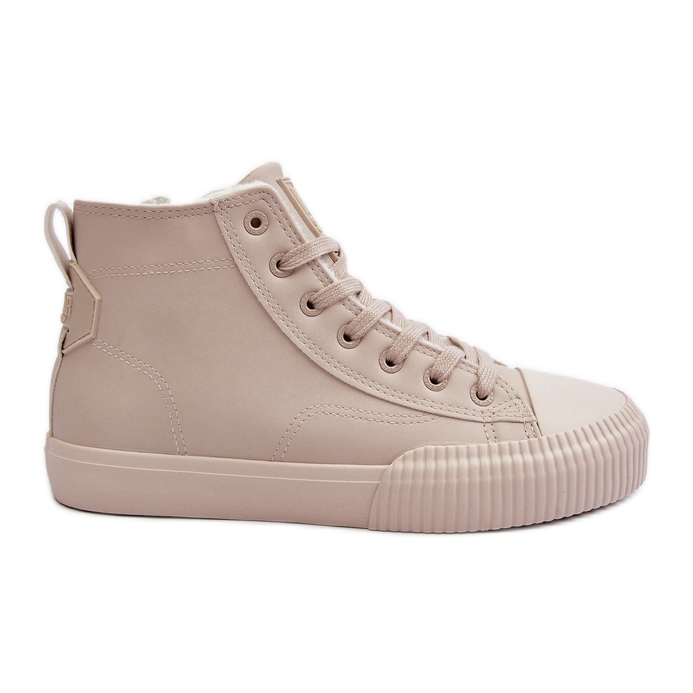Sneakers Isolanti da Donna con Cerniera Beige Chiaro Big Star MM274018