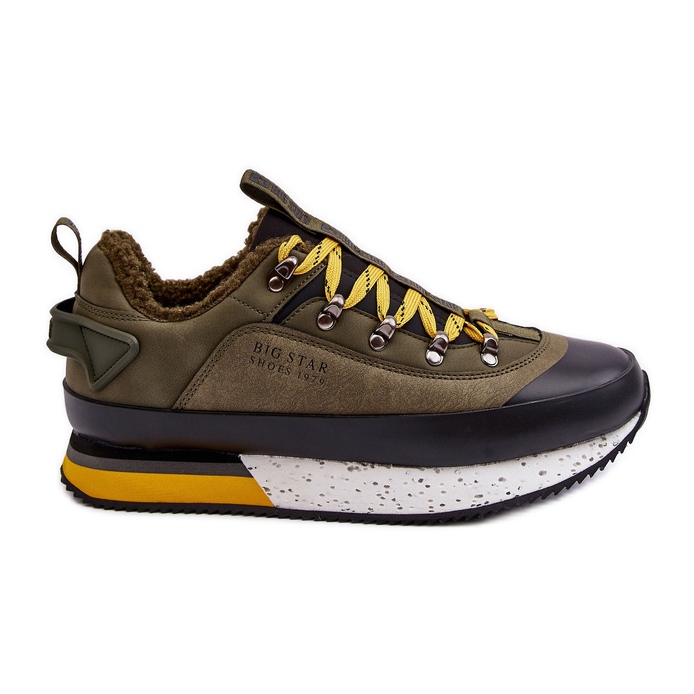 Scarpe sportive isolanti da uomo Khaki Big Star MM174109 verde