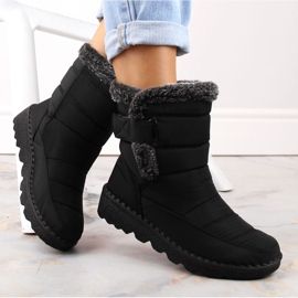 Doposci isolanti da donna con velcro, neri T.Sokolski Z23-346 nero