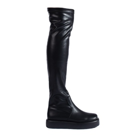Moschettieri con piattaforma Black Shelovet nero
