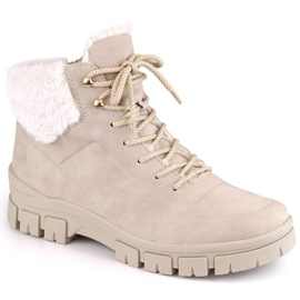 Comodi stivaletti isolanti di Rieker, beige