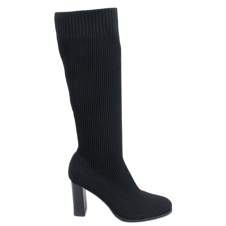 Stivaletti con tacco alto Claudia Black nero