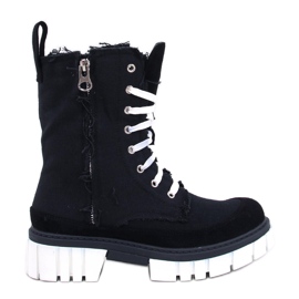 Stivaletti in tela con protezione Vaugh Black nero