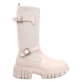 Stivali Rhea Beige con tomaia flessibile