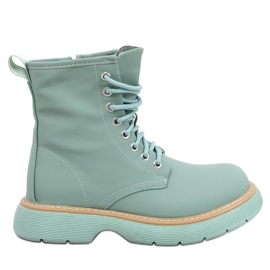 Stivaletti stringati Peddy LT.GREEN verde