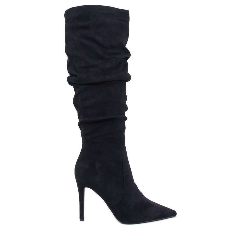 Stivali classici con tacco alto di Danielle Black nero