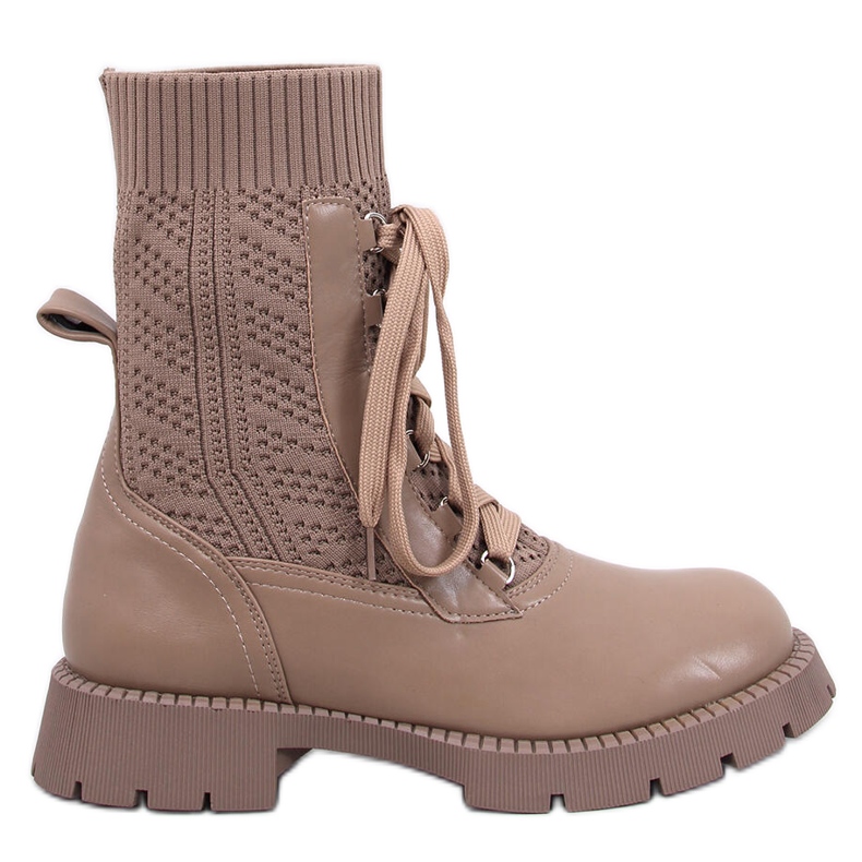 Stivaletti in maglione Tierr Khaki marrone