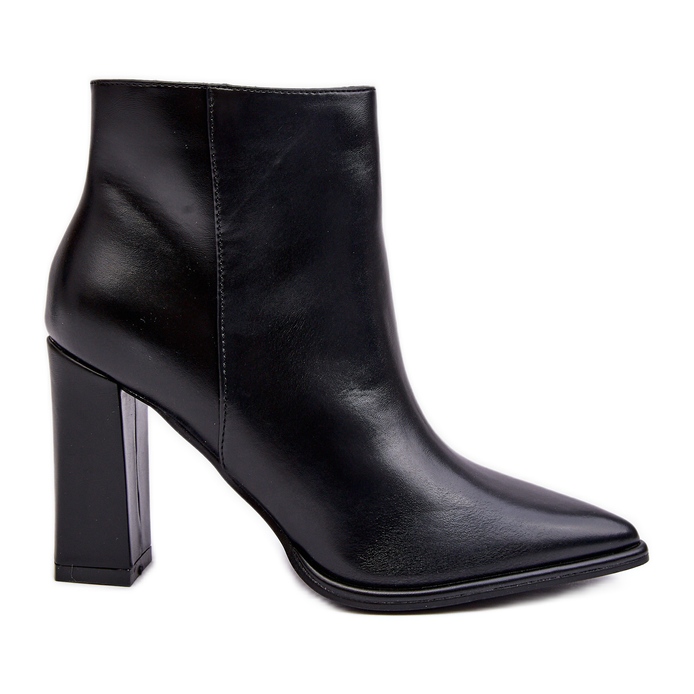 WS1 Stivaletti In Pelle Da Donna Nero Saitana