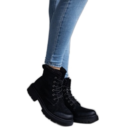 Stivaletti neri con inserti Prairie lucidi nero