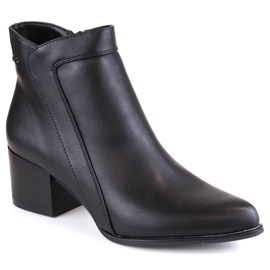 Stivaletti neri isolanti da donna con tacco alto di Sergio Leone BT633 nero