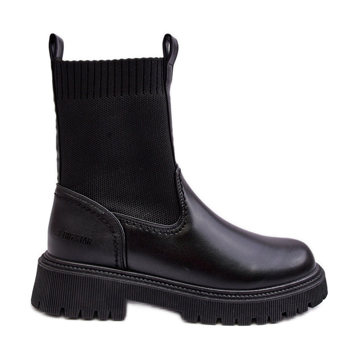 Stivali piatti neri Big Star MM2745432 nero
