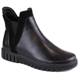 Filippo W PAW472 stivaletti slip-on in pelle coibentata nera nero