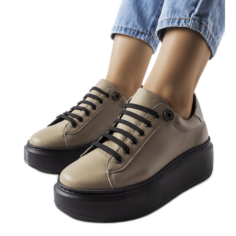 Francesina beige LS5379 Tortora