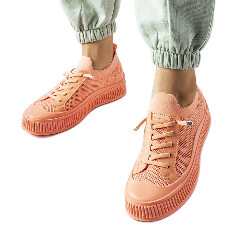 Sneaker Callimaco slip on arancione arancia