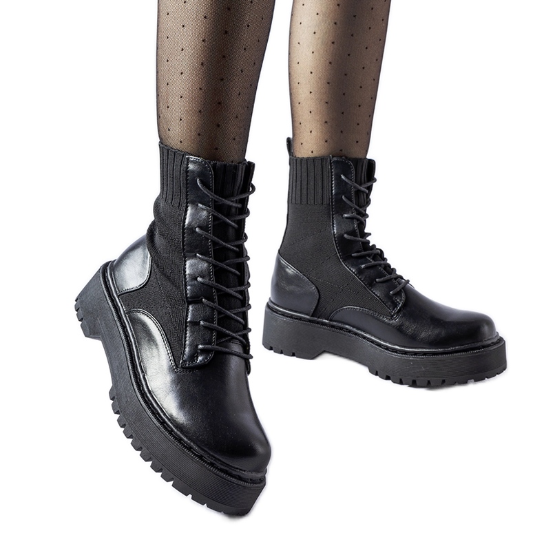Calzino slip-on Sebastiano nero da lavoro