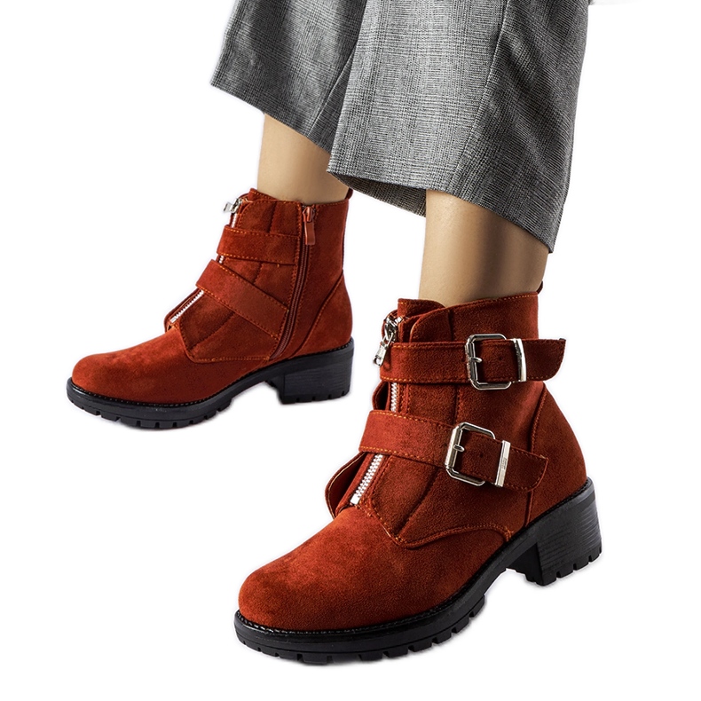 Stivaletti rossi isolanti con cerniera Pleasant rosso