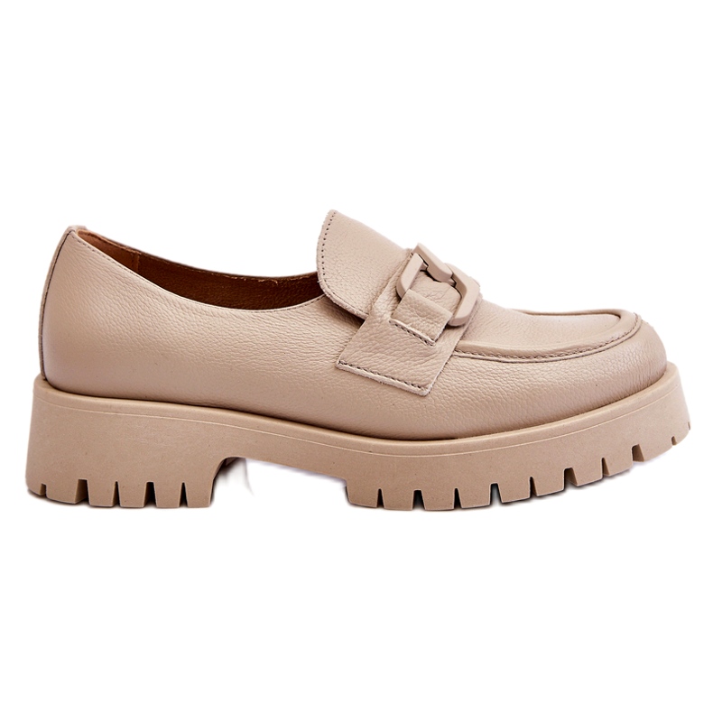 Lemar Scarpe in pelle alla moda Mocassini beige