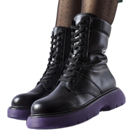 Scarpe isolanti nere con suola viola Beata nero