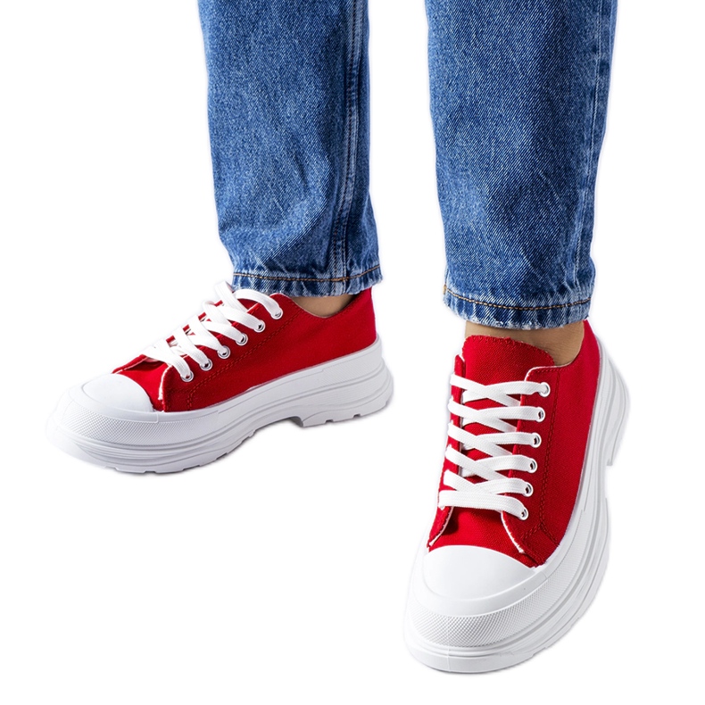 Sneakers rosse con suola sportiva Bettole rosso