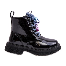 Miss Stivali isolanti in vernice per bambini con decorazione, Bunnyjoy nero