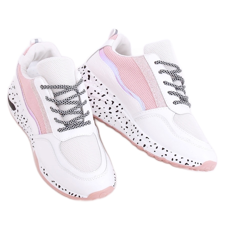 Scarpe sportive da donna Milano Pink bianca