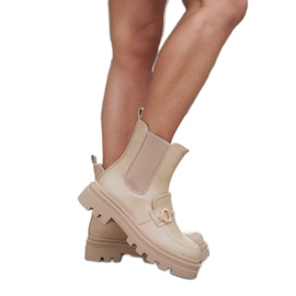 Stivaletti beige scuro con protettore Sailetto