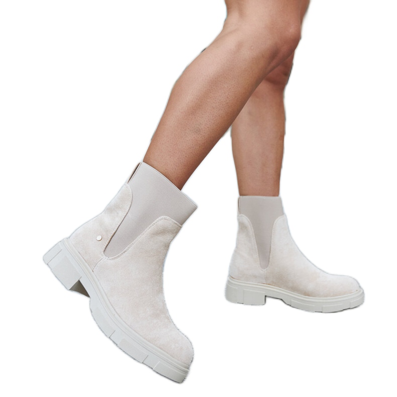 Inna Stivaletti slip-on beige di Adalrico