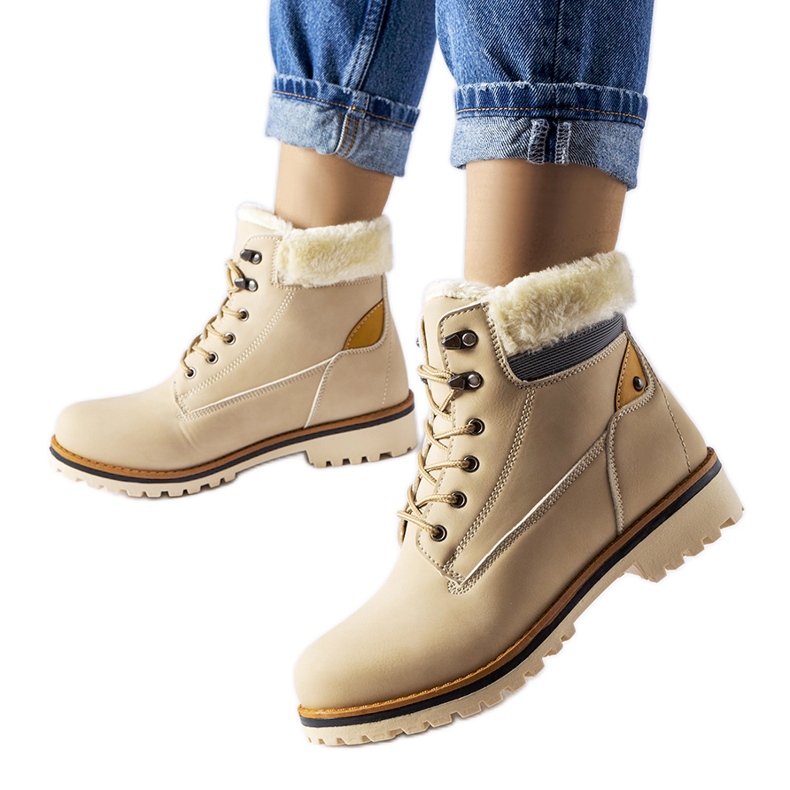 Stivali Montalbino isolanti beige